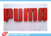 OEM Puma logo grawerowania drewna CNC / Czerwona etykieta marki MDF do stojaka na drewno