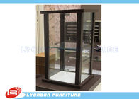 Brown Customized MDF Glass Countertop Display Display dla gabinetu kobiet