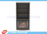 Grey Classic Home Decor Fireplaces MDF For indoor, Freestanding Wood Fireplace